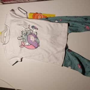 Girl's toddler mermaid pajamas